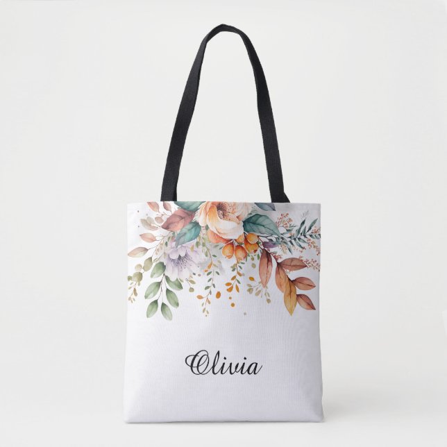 Bridesmaid Gift Personalised Tote Bag Blush (Front)