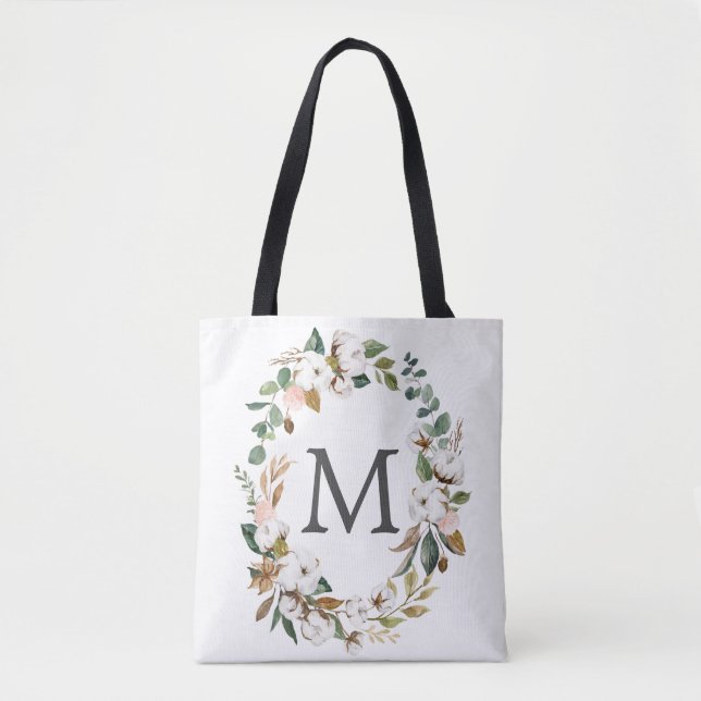 Bridesmaid Gift Personalised Tote Bag Magnolia (Front)