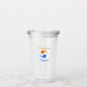 Bridesmaid gifts- acrylic tumbler