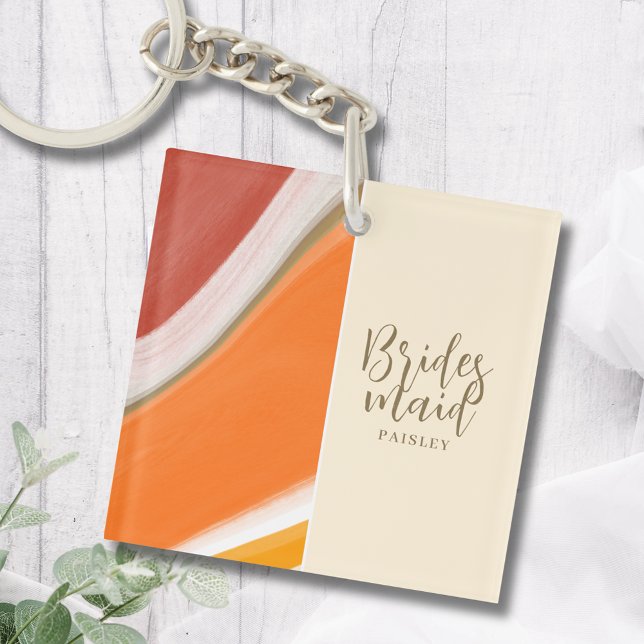 Bridesmaid Gifts Keychain - Sunset Inspired (Creator Uploaded)