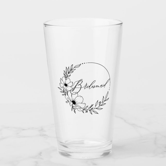 bridesmaid glass (Front)