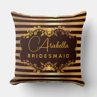 Bridesmaid Glitter heart-Print personalise  Cushion