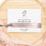 Bridesmaid Hair Tie Scrunchie Holder Enclosure Card<br><div class="desc">Place a scrunchie or hair tie around the card for an adorable and useful way to thank your bridesmaids.</div>