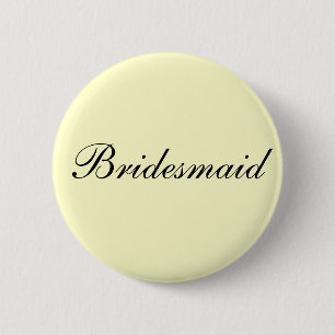 Bridesmaid Ivory Button