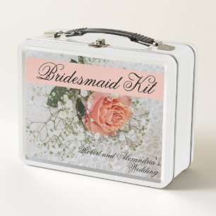 Bridesmaid Kit Wedding Bridesmaids Favours Metal L Lunch Box