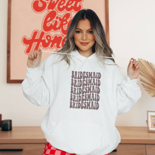 Bridesmaid Lavender Custom Matching Bridal Party Hoodie