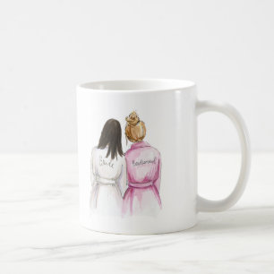 Bridesmaid? Long Dk Br Bride Dk Br Bun Maid Coffee Mug