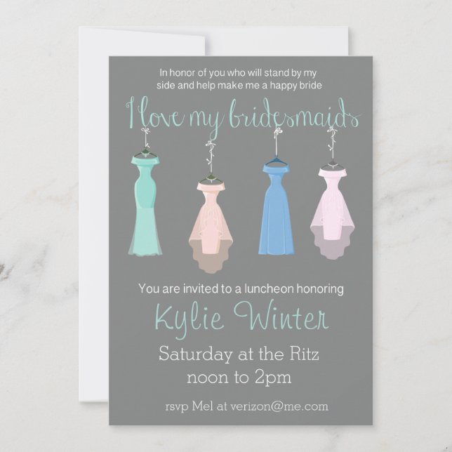 Bridesmaid Luncheon Invitation (Front)