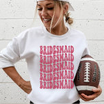 Bridesmaid Magenta Custom Matching Bridal Party Sweatshirt<br><div class="desc">Are you looking for a unique and fun bachelorette party idea? Look no further than the personalized bridal party crewneck sweatshirt! This sweatshirt is perfect for any bride-to-be who wants to show her friends and family that she's having the best time of her life. The magenta pink color is sure...</div>