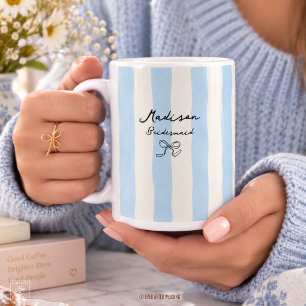 Bridesmaid Maid of Honor Bridal Party Gift Wedding Coffee Mug