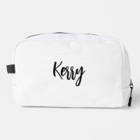 Bridesmaid Makeup Bag-Personalised leather Toiletr