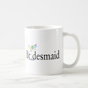 Bridesmaid Martini Black Coffee Mug