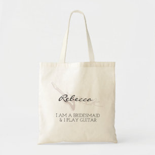 Bridesmaid Modern Minimalist Script Bachelorette Tote Bag
