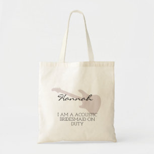 Bridesmaid   Modern Minimalist Script Bachelorette Tote Bag