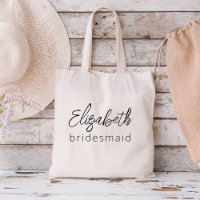 Bridesmaid Modern Minimalist Script Bachelorette