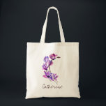 Bridesmaid Monogram Floral Letter C Wedding Tote Bag<br><div class="desc">Modern hand drawn watercolor,  floral-shaped monogram letter C can be easily customised with bridesmaid's name. Great for weddings and other special events.  Check out the entire alphabet collection for your monogram preference.</div>