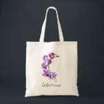 Bridesmaid Monogram Floral Letter C Wedding Tote Bag<br><div class="desc">Modern hand drawn watercolor,  floral-shaped monogram letter C can be easily customised with bridesmaid's name. Great for weddings and other special events.  Check out the entire alphabet collection for your monogram preference.</div>