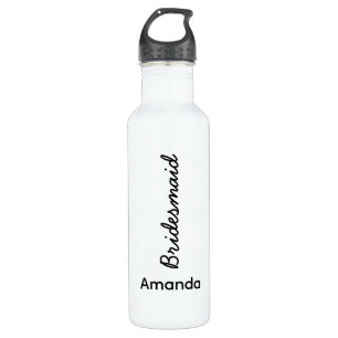 Bridesmaid Monograms Name Wedding Gift Favour  710 Ml Water Bottle