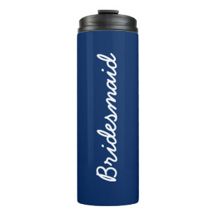 Bridesmaid Monograms Weddings Gift Party Favour Thermal Tumbler