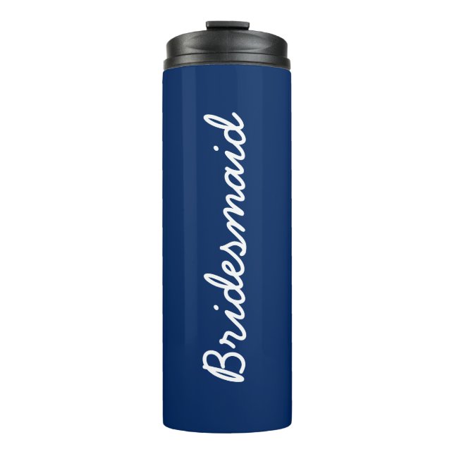 Bridesmaid Monograms Weddings Gift Party Favour  Thermal Tumbler (Front)