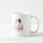Bridesmaid? Mug Blonde Bride Dark Brunette Maid<br><div class="desc">Ask your friends and family to stand beside you with a functional keepsake! On this mug, a Blonde Bun Bride is featured with her Dark Brunette Bun Bridesmaid. The back reads "Will you be my Bridesmaid?". I’m so excited to now be offering my very popular “Will you be my Bridesmaid?”...</div>
