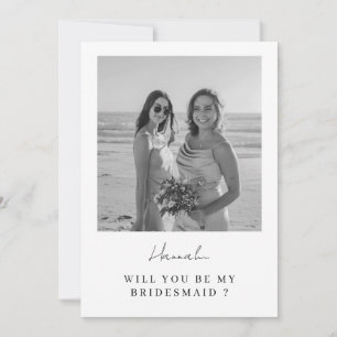 Bridesmaid or Maid of Honour Photo Proposal Card