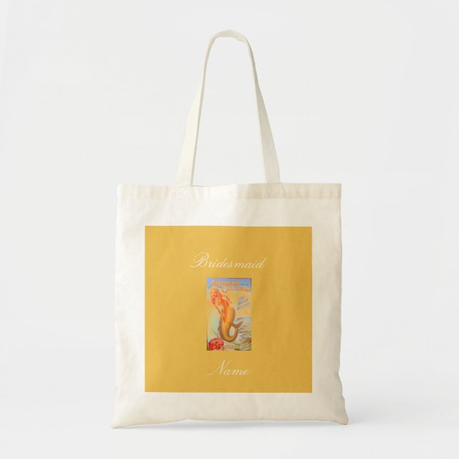 Bridesmaid oyster mermaid tote bag (Front)
