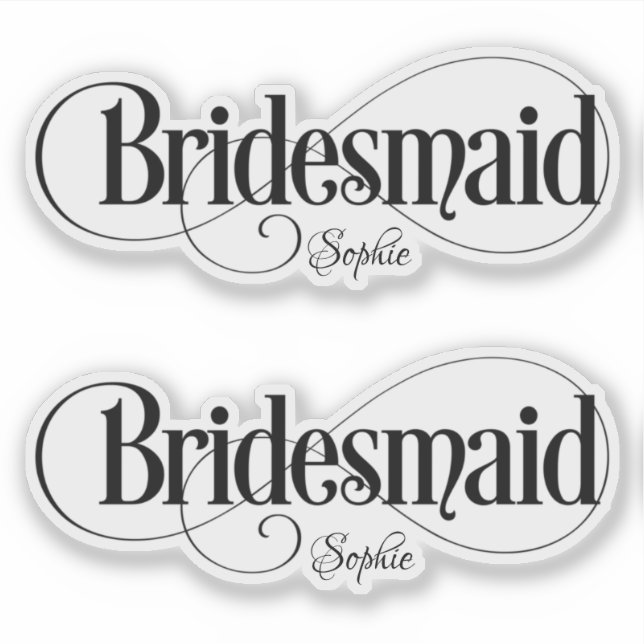 Bridesmaid Personalised  (Front)
