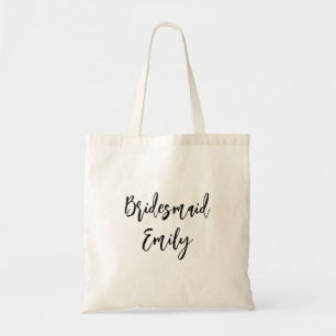  Bridesmaid Personalised Elegant Modern Tote Bag