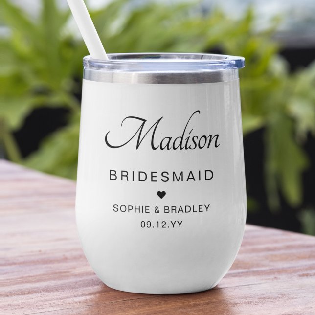 Bridesmaid Personalised Name Wedding Party (Creator Uploaded)