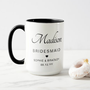 Bridesmaid Personalised Name Wedding Party Mug