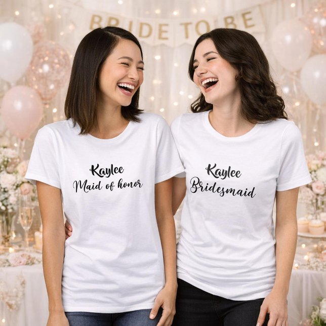 Bridesmaid Personalised  Tri-Blend Shirt (Creator Uploaded)