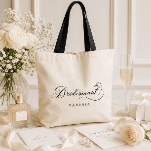 Bridesmaid Personalised Wedding Tote Bag