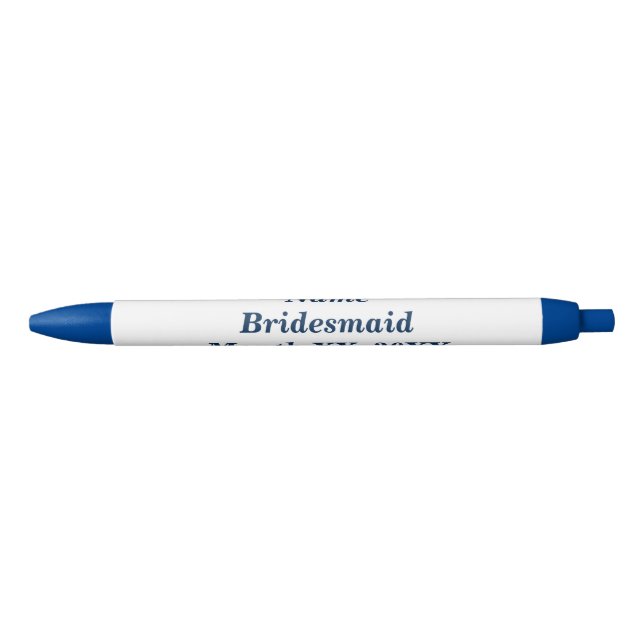 Bridesmaid Pink Moustache Pen (Front)