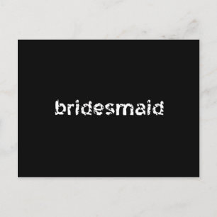 Bridesmaid Postcard