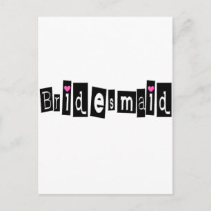 Bridesmaid Postcard