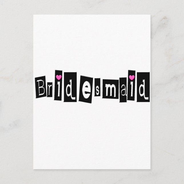 Bridesmaid Postcard (Front)