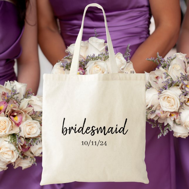 Bridesmaid Proposal Bachelorette Script Custom Tote Bag (Creator Uploaded)