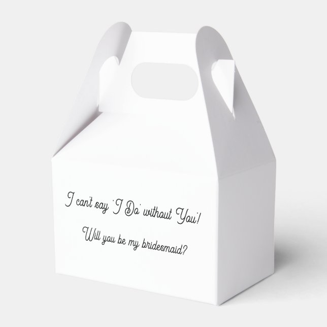 Bridesmaid Proposal Box (Front Side)