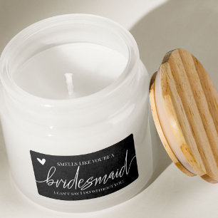 Bridesmaid Proposal Candle Label Sticker