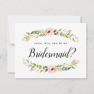 Bridesmaid Proposal Card