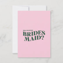 Bridesmaid Proposal Card
