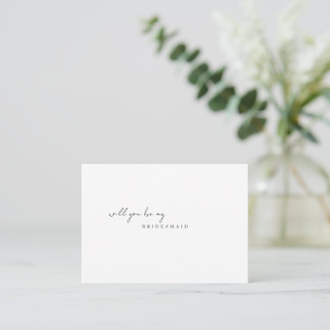 Bridesmaid proposal  card (Standing Front)