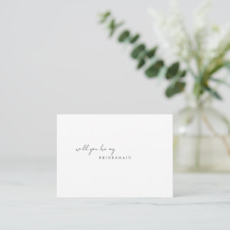 Bridesmaid proposal  card