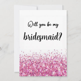 Bridesmaid Proposal Card Will You Be My Bridesmaid