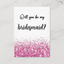 Bridesmaid Proposal Card Will You Be My Bridesmaid
