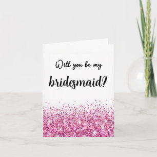 Bridesmaid Proposal Card Will You Be My Bridesmaid