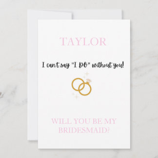 Bridesmaid Proposal Cards