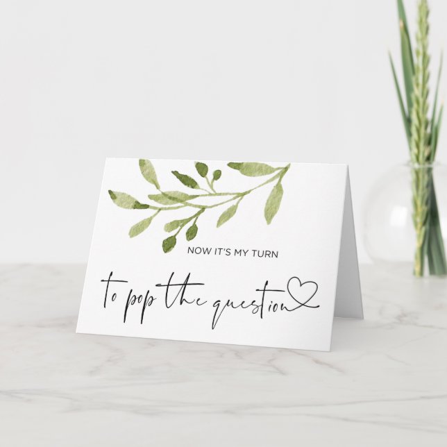 Bridesmaid Proposal Elegant Summer Wedding Card (Front)
