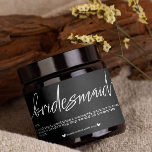 Bridesmaid Proposal Favor Label Sticker